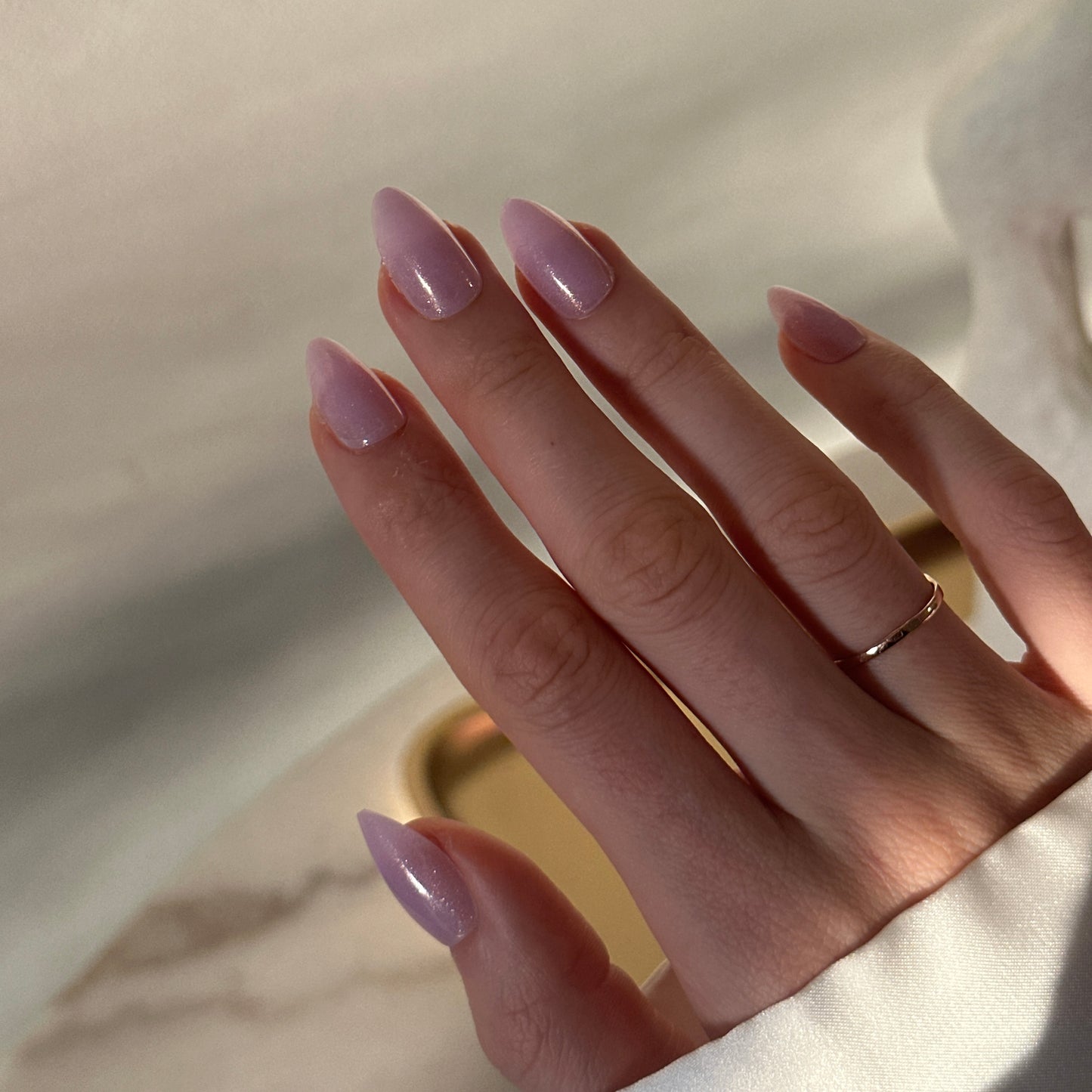 Reusable press-on nails nude pink