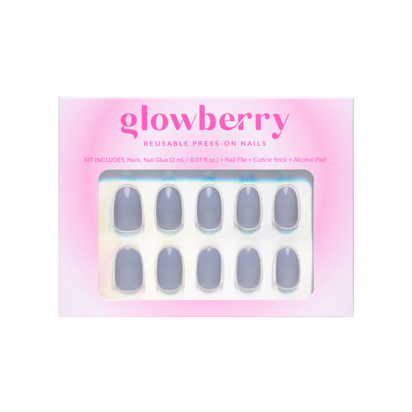 Glowberry kvaliteetsed korduvkasutatavad press-on küüned nude värvi!