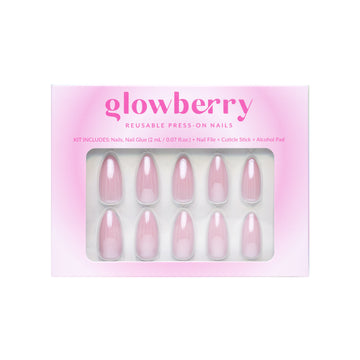 Glowberry kvaliteetsed korduvkasutatavad press-on küüned roosat värvi!