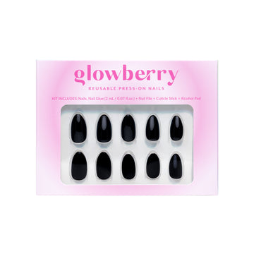 Glowberry kvaliteetsed korduvkasutatavad press-on küüned musta värvi!