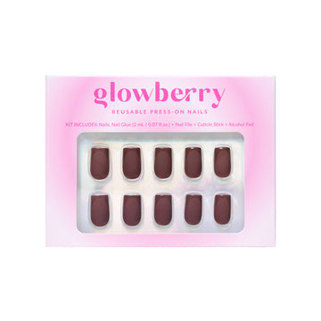 Glowberry kvaliteetsed korduvkasutatavad press-on küüned pruuni värvi!