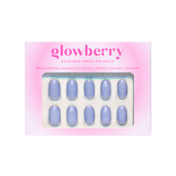 Glowberry kvaliteetsed korduvkasutatavad press-on küüned hele lillat värvi!