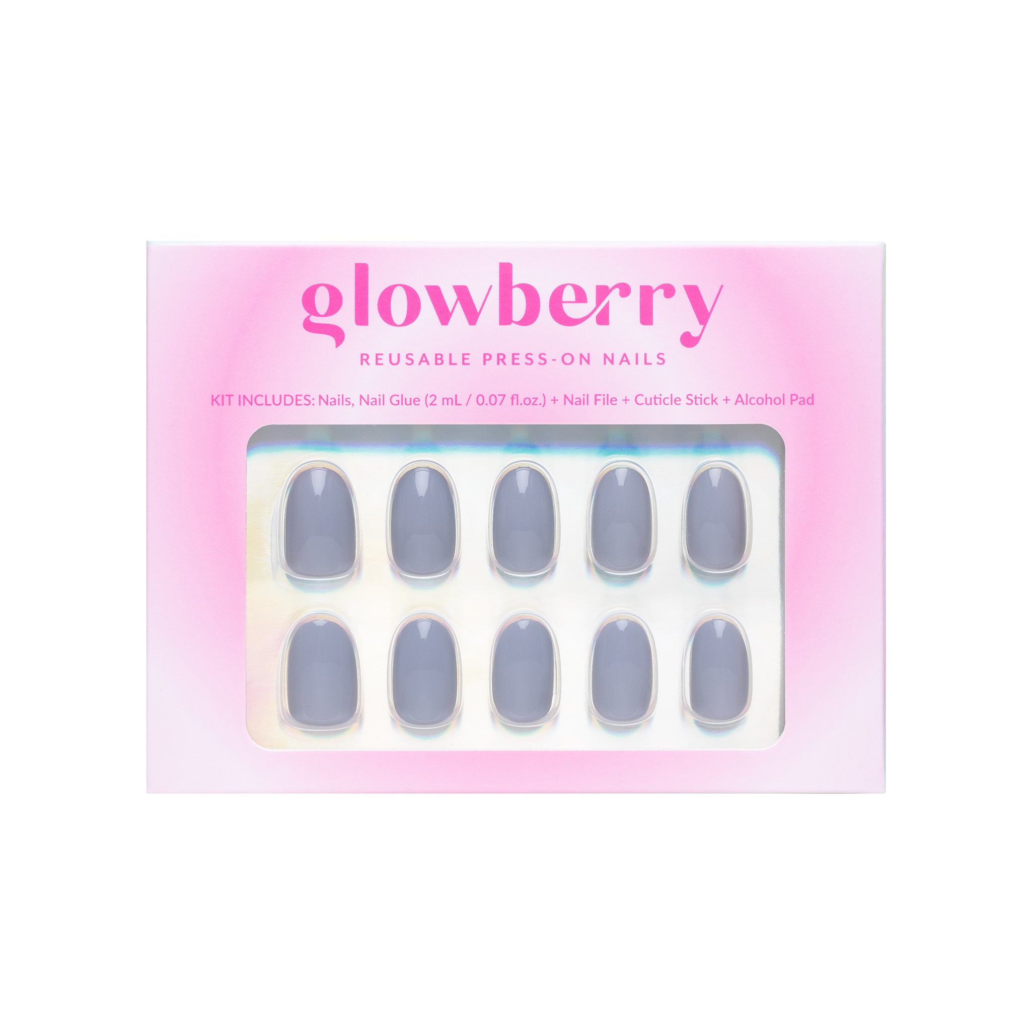 Glowberry kvaliteetsed korduvkasutatavad press-on küüned nude värvi!