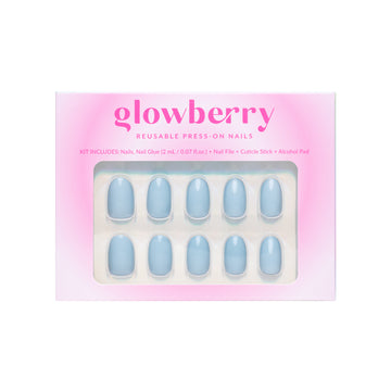 Glowberry kvaliteetsed korduvkasutatavad press-on küüned sinsist värvi!