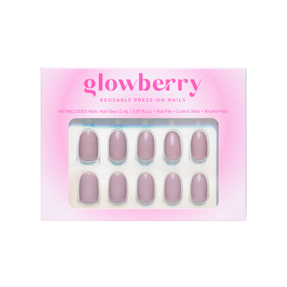 Glowberry kvaliteetsed korduvkasutatavad press-on küüned beezi värvi!