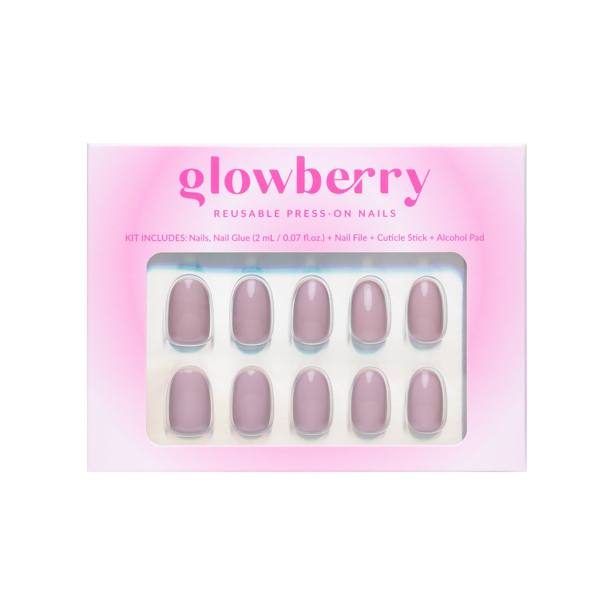 Glowberry kvaliteetsed korduvkasutatavad press-on küüned beezi värvi!