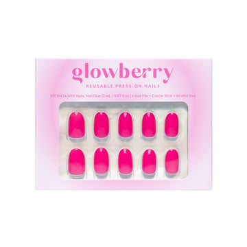 Glowberry kvaliteetsed korduvkasutatavad press-on küüned erkroosad!