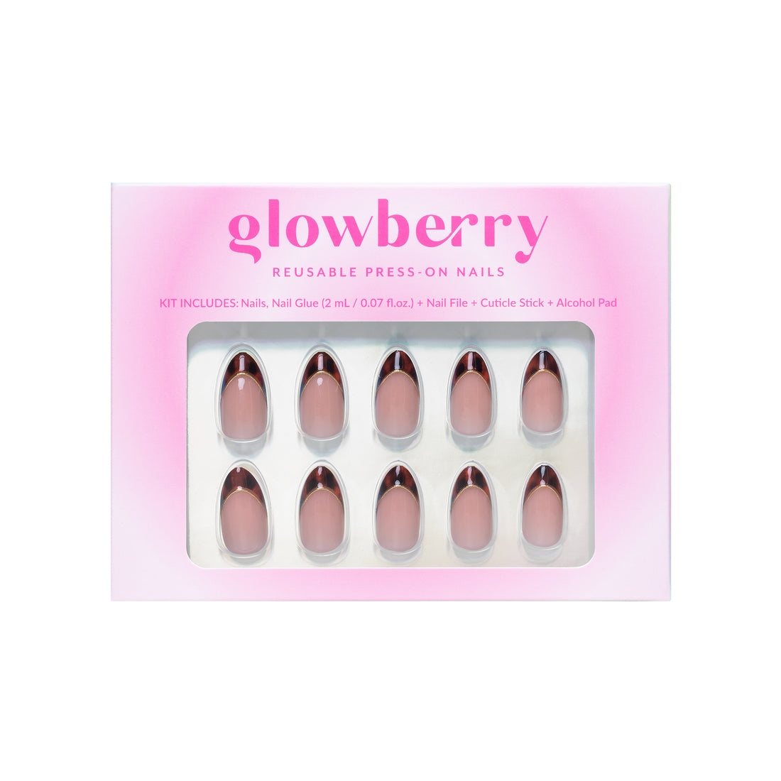 Glowberry kvaliteetsed korduvkasutatavad press-on küüned leopardi mustriga!