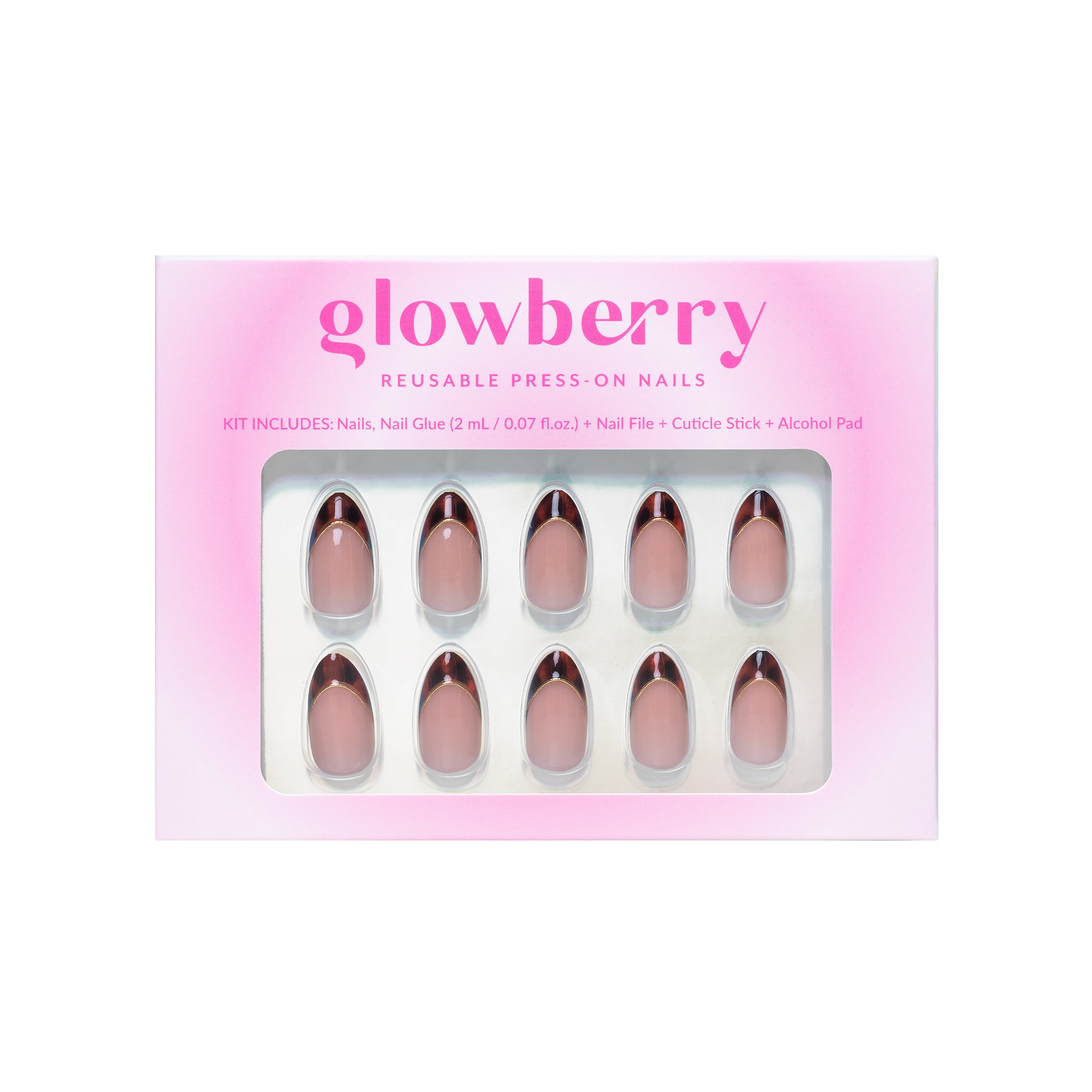 Glowberry kvaliteetsed korduvkasutatavad press-on küüned leopardi mustriga!