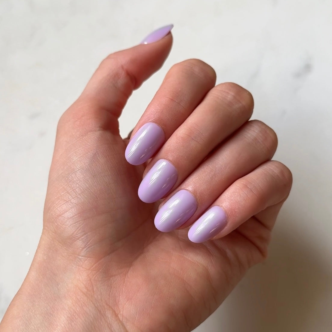 Reusable press-on nails violet