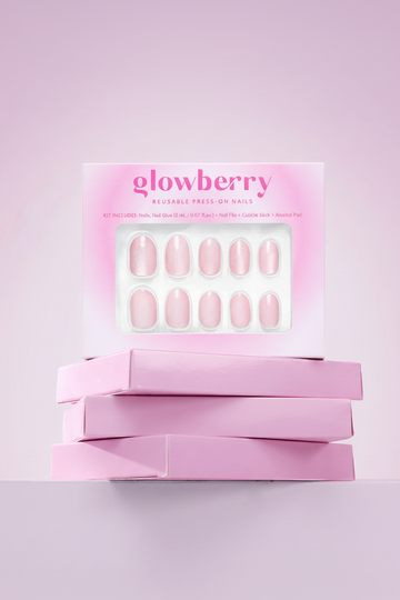 Glowberry pink stacked boxes - clean sides